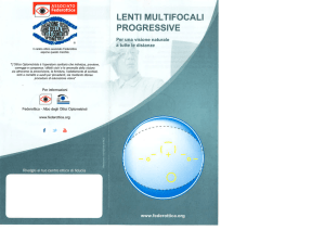 lenti progressive per presbiopia ed ametropia