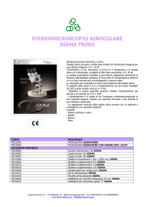 STEREOMICROSCOPIO BINOCULARE SIGMA TRINO