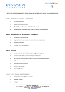 proposta di programma per corso sulla gestione clinica