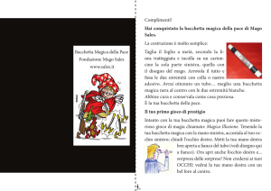 Hai conquistato la bacchetta magica della pace di Mago Sales. La