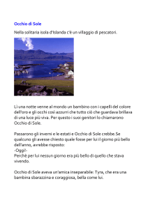 Occhio di Sole Nella solitaria isola d`Islanda c`è un villaggio di