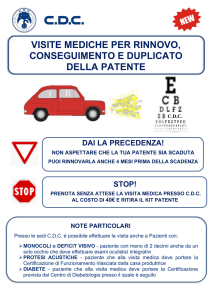 visite mediche per rinnovo, conseguimento e duplicato della patente