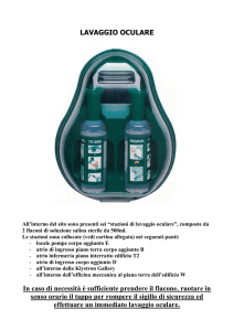 LAVAGGIO OCULARE CON STAZIONI DI LAVAGGIO