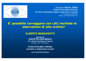 LAC a controllo aberrometrico su cornee irregolari