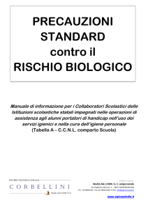 PRECAUZIONI STANDARD contro il RISCHIO BIOLOGICO