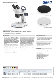 Il microscopio pratico e robusto per la scuola, i centri di formazione, l