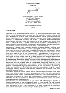 PASQUALE ALTIERI “RITROSIA” catalogo a cura di Angelo