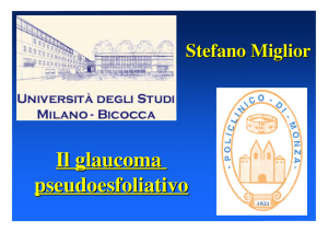 Il glaucoma nella sindrome da pseudoesfoliatio