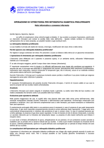 operazione per distacco di retina - Unità Operativa di Oculistica