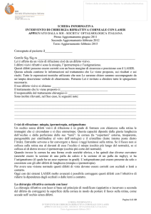 SCHEDA INFORMATIVA INTERVENTO DI CHIRURGIA