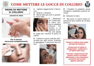 Come mettere le gocce di Collirio