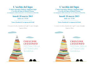 L`occhio del lupo L`occhio del lupo