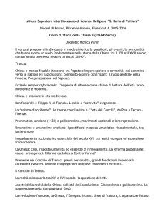 Storia della Chiesa 3 - Istituto Sant`Ilario