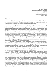 La lettera del cardinale Scola per L`Incontro Mondiale delle Famiglie