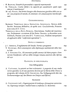 P. BIANCHI, Disturbi di personalità e capacità