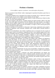 Perdono e Giustizia - Volontariato Lazio