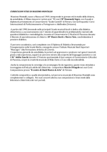 CURRICULUM Montaldi - Portale Trasparenza Comune di Carrara