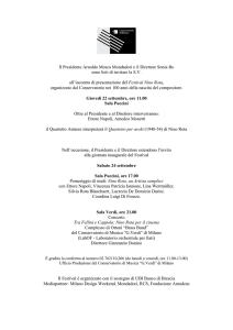 Invito conferenza stampa "Festival Nino Rota"