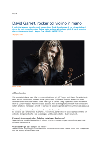 David Garrett, rocker col violino in mano