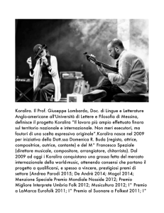 Koralira. Il Prof. Giuseppe Lombardo, Doc. di Lingue e Letterature