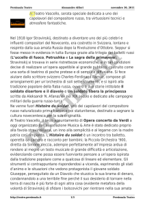 Histoire du soldat - Persinsala Teatro