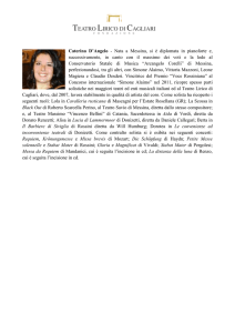 Caterina D`Angelo - Teatro Lirico di Cagliari