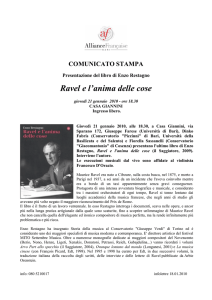Ravel e l`anima delle cose - Alliance française de Bari
