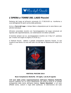 L`OPERA a TORRE DEL LAGO Puccini