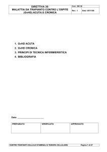 DIRETTIVA 30: MALATTIA DA TRAPIANTO CONTRO L`OSPITE