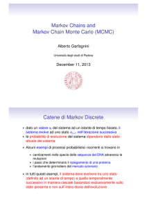 Markov Chains and Markov Chain Monte Carlo (MCMC)
