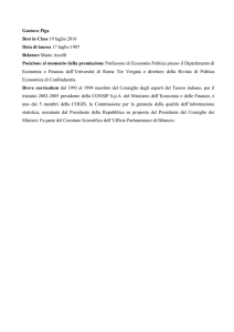 Gustavo Piga Best in Class 19 luglio 2016 Data di laurea 17 luglio