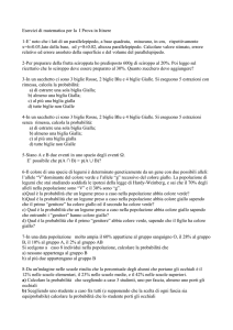 I Prova in itinere - Dipartimento di Matematica
