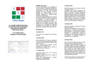Ads corso SIB 2016 I parte