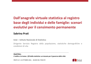 Dall`anagrafe virtuale statistica al registro base