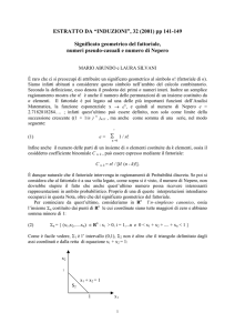 Significato geometrico di n - Dipartimento di Matematica Tor Vergata