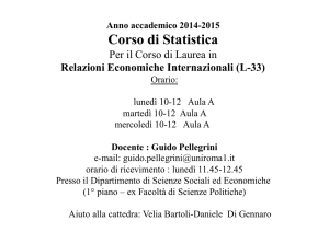lez 0 descrizione corso - Dipartimento di Scienze Sociali ed