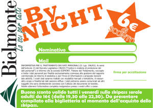 Buono sconto - BielmonteNeve.it