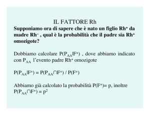 IL FATTORE Rh