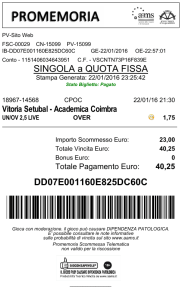 SINGOLA a QUOTA FISSA DD07E001160E825DC60C