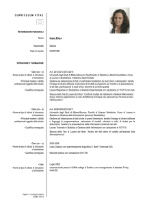 Curriculum - Comune Cavenago di Brianza