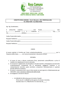 Modulo Iscrizione Convitto per Universitari