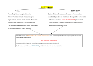 SAINT-SIMON VITA PENSIERO