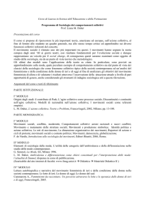 Sociologia dei comportamenti collettivi