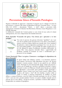 volantini libri gioco d\`azzardo