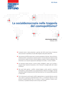 La socialdemocrazia nella trappola del cosmopolitismo?