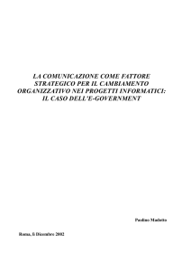 la comunicazione come fattore strategico per il cambiamento