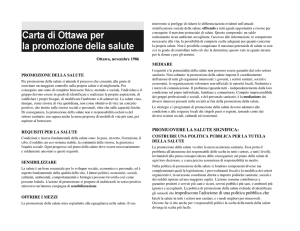Carta di Ottawa per la promozione della salute