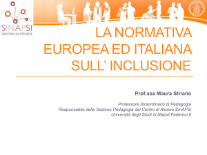 Normativa internazionale sulliclusione