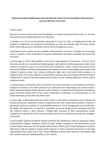 Dichiarazione della Confederazione Araba dei Sindacati a favore di