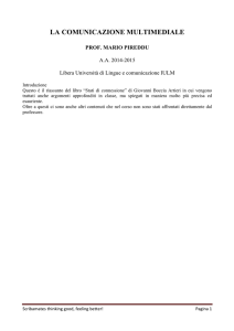 LA COMUNICAZIONE MULTIMEDIALE